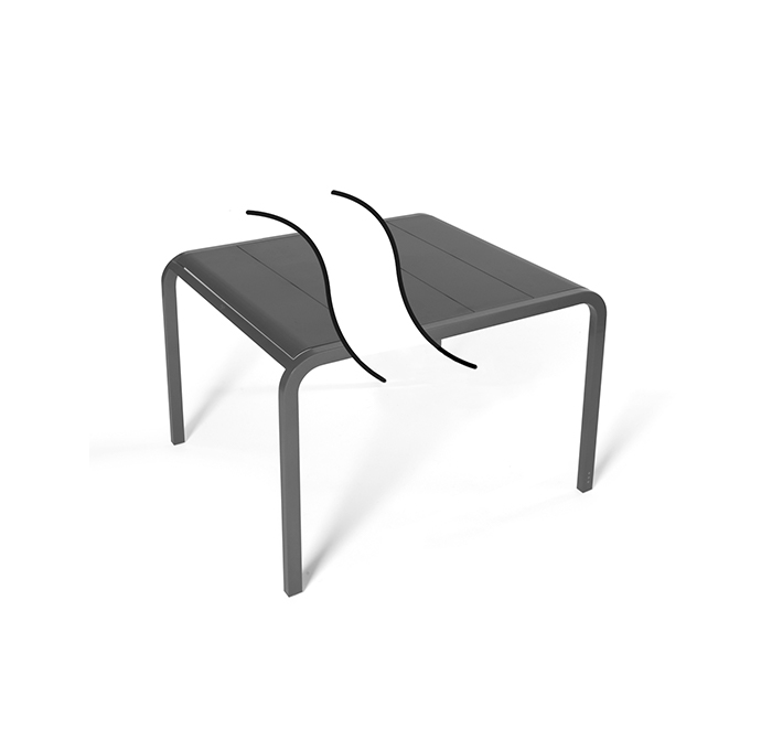 Maßgefertigter Tisch mit 90 cm Breite